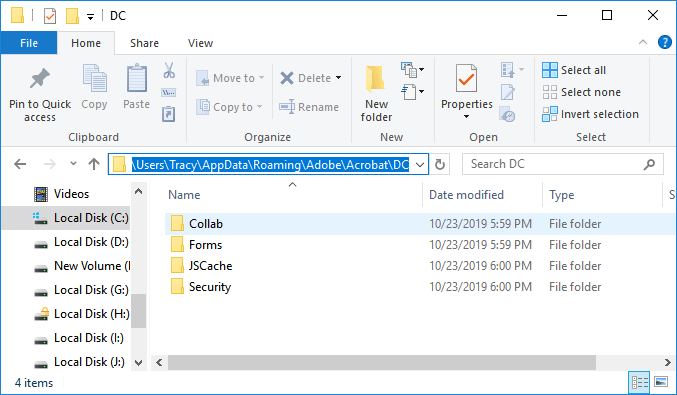 Find PDF temperary folder.