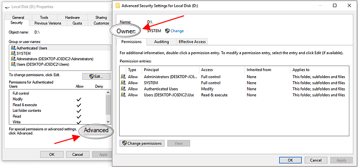 Perbaiki kesalahan 'Anda harus memberikan izin administrator untuk menyalin file atau folder'.