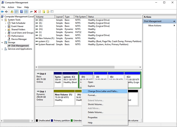 ubah huruf drive untuk memperbaiki kartu SD yang rusak