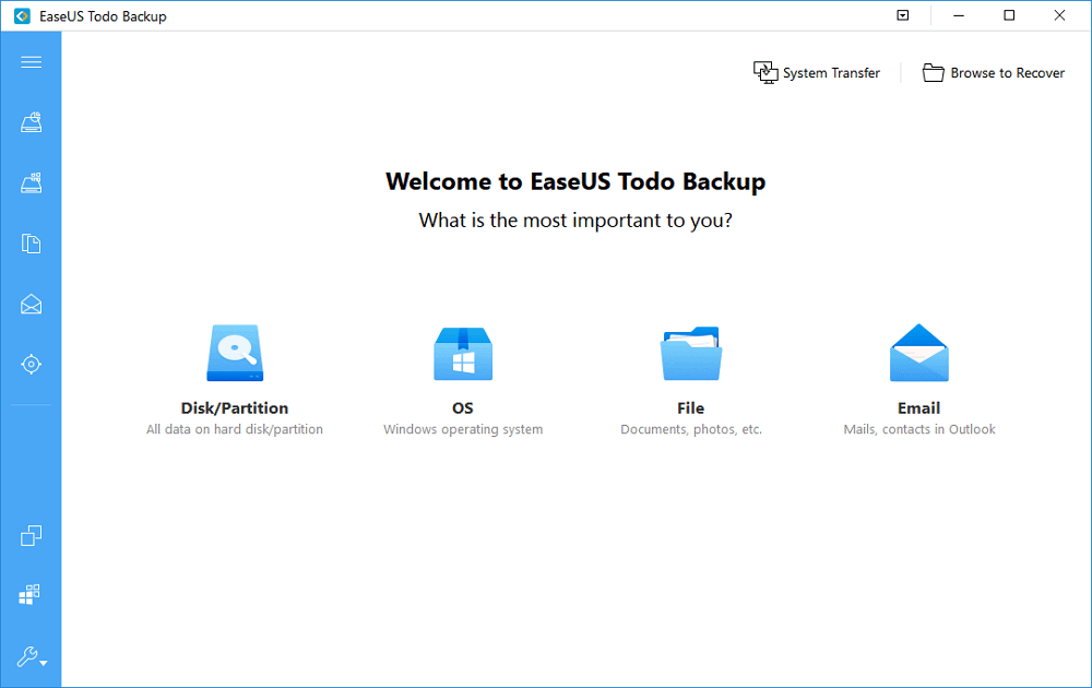 back up data with easeus todo backup