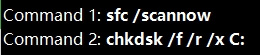 run cmd to fix automatic repair loop error
