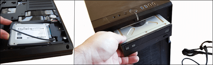 Hubungkan kembali hard drive ke PC sebagai HDD ke-2