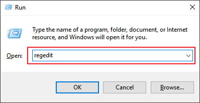 buka editor registri untuk menghapus perlindungan tulis apacer usb flash drive