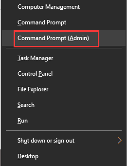 open command prompt admin