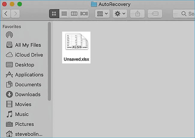recover unsaved excel file mac 4