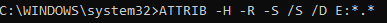 recover usb file use cmd 2