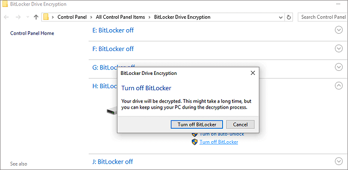 unlock bitlocker partition