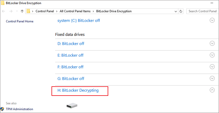 remove write protection from bitlocker partition