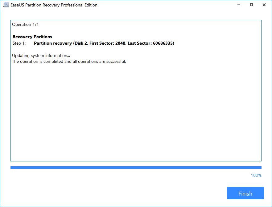 recover lost partition