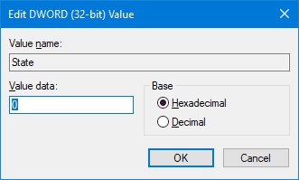 Ubah Data Nilai untuk memulihkan Profil Pengguna yang hilang.