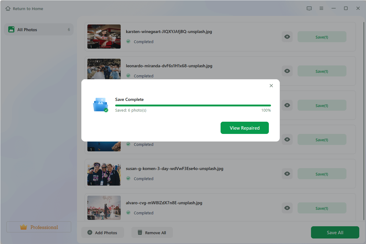 Pratinjau dan Simpan Video yang Diperbaiki