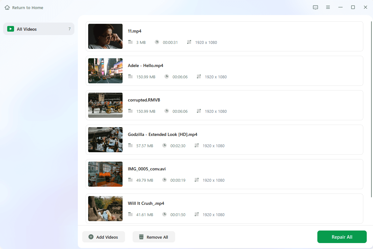Mulai Perbaikan Video